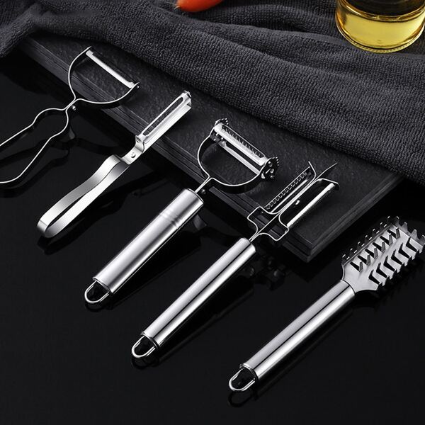 

5pcs Stainless Steel Peeler Set, Silver