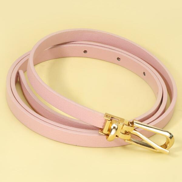 

Toddler Girls Metal Buckle Belt, Pink
