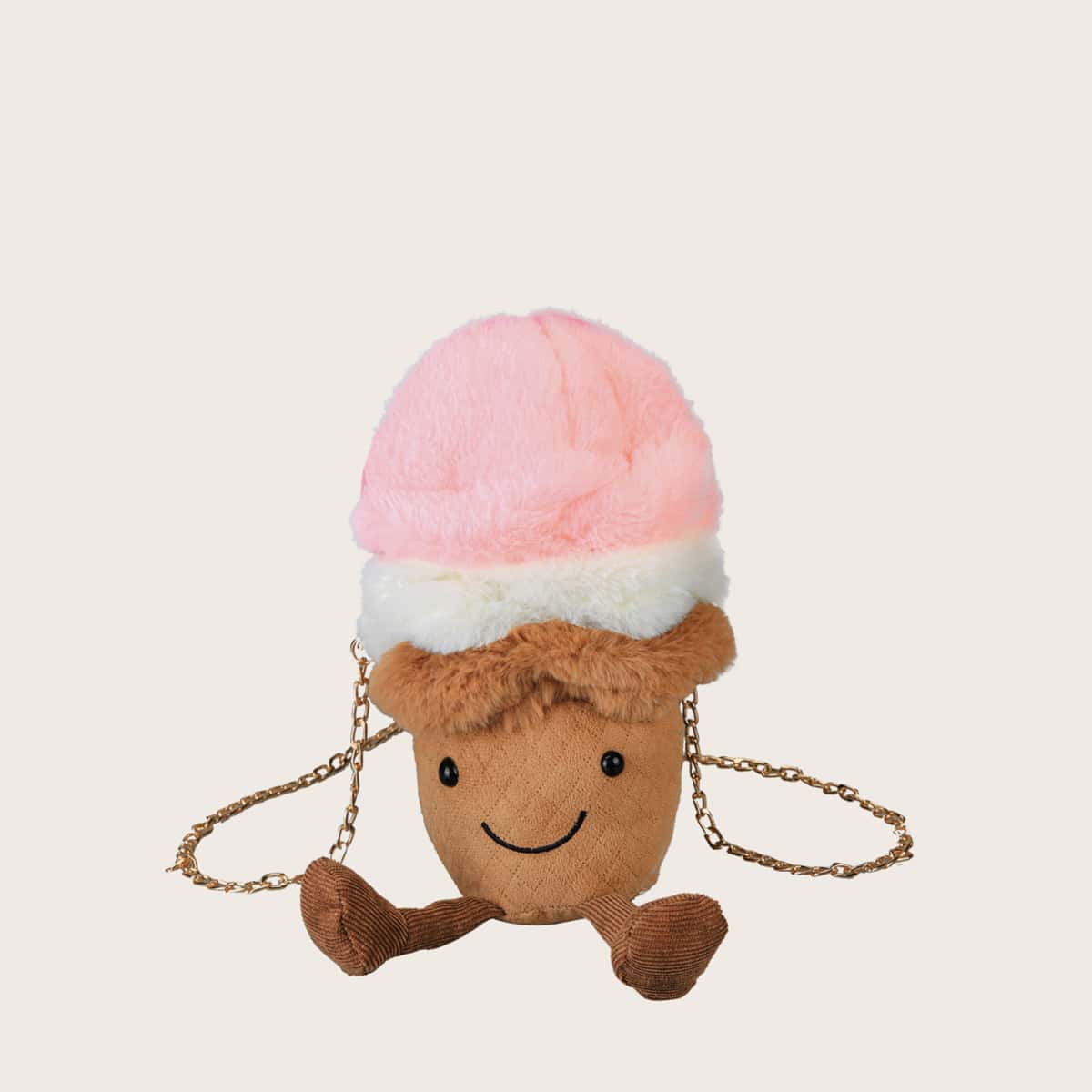 

Cartoon Chain Crossbody Bag, Brown