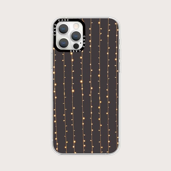 

String Lights Phone Case, Brown