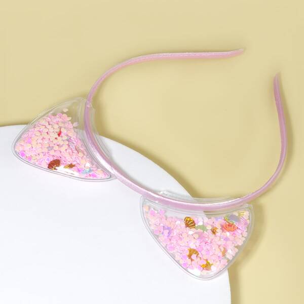 

Toddler Girls Cartoon Ear Decor Headband, Pink