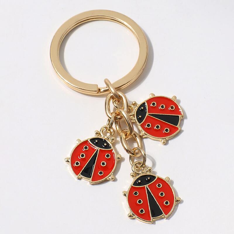 

Ladybug Charm Keychain, Multicolor