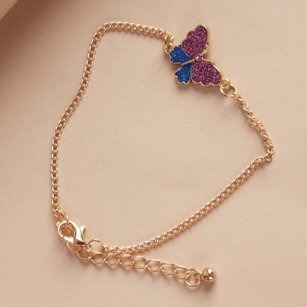 

Butterfly Decor Bracelet, Multicolor