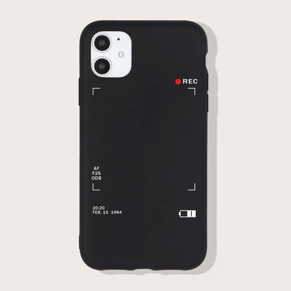 

Camera Viewfinder Interface Phone Case, Black