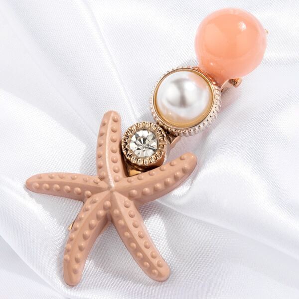 

Starfish Decor Hair Clip, Multicolor