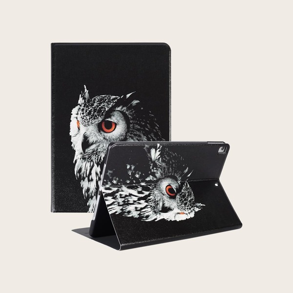 

Owl Pattern Case For iPad, Black