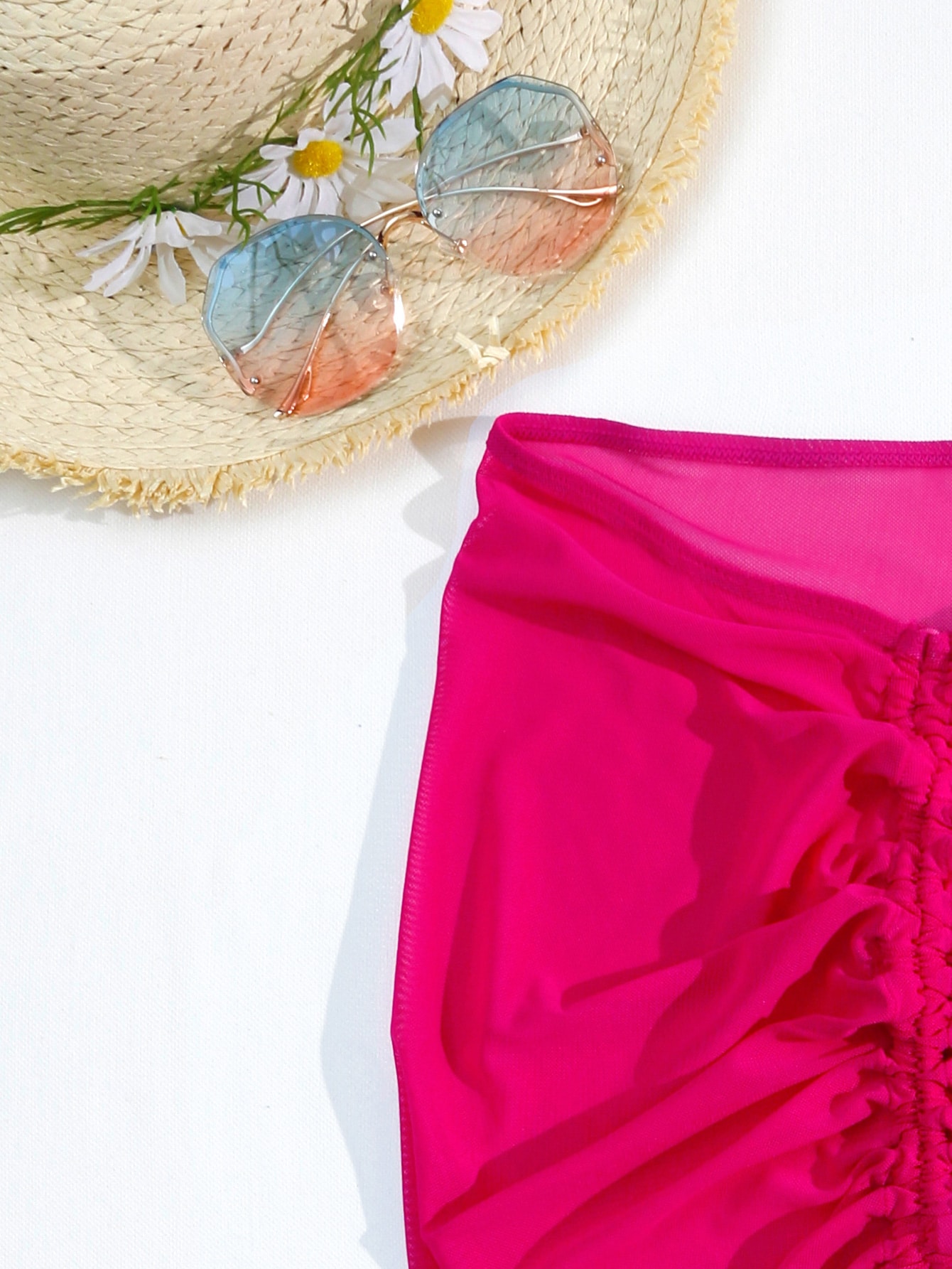 SHEIN Swim Vcay Drawstring Front Cover Up Skirt SHEIN UK