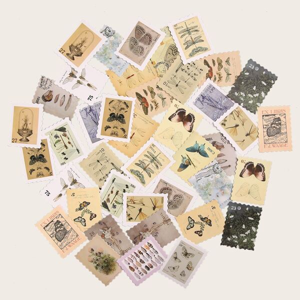 

46pcs Plants Pattern Sticker, Multicolor