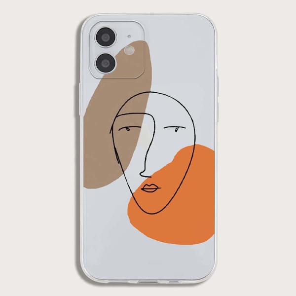 

Line Art Clear Phone Case
