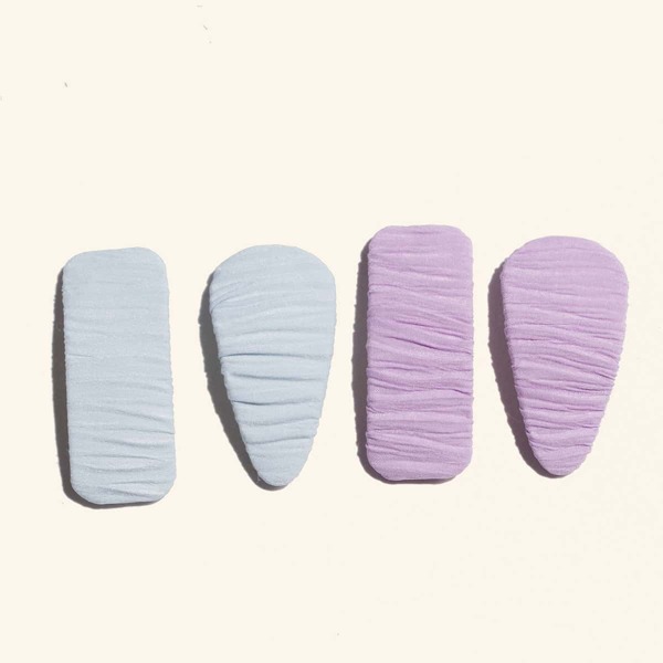 

4pcs Toddler Girls Solid Hair Clip, Multicolor
