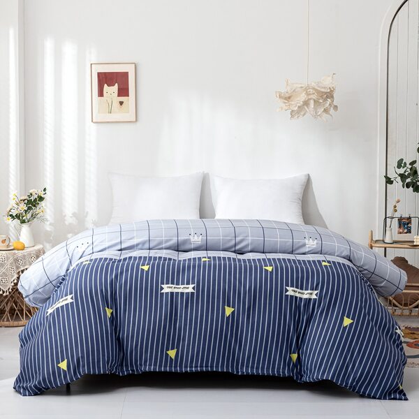 

Striped Pattern Duvet Cover Without Filler, Multicolor