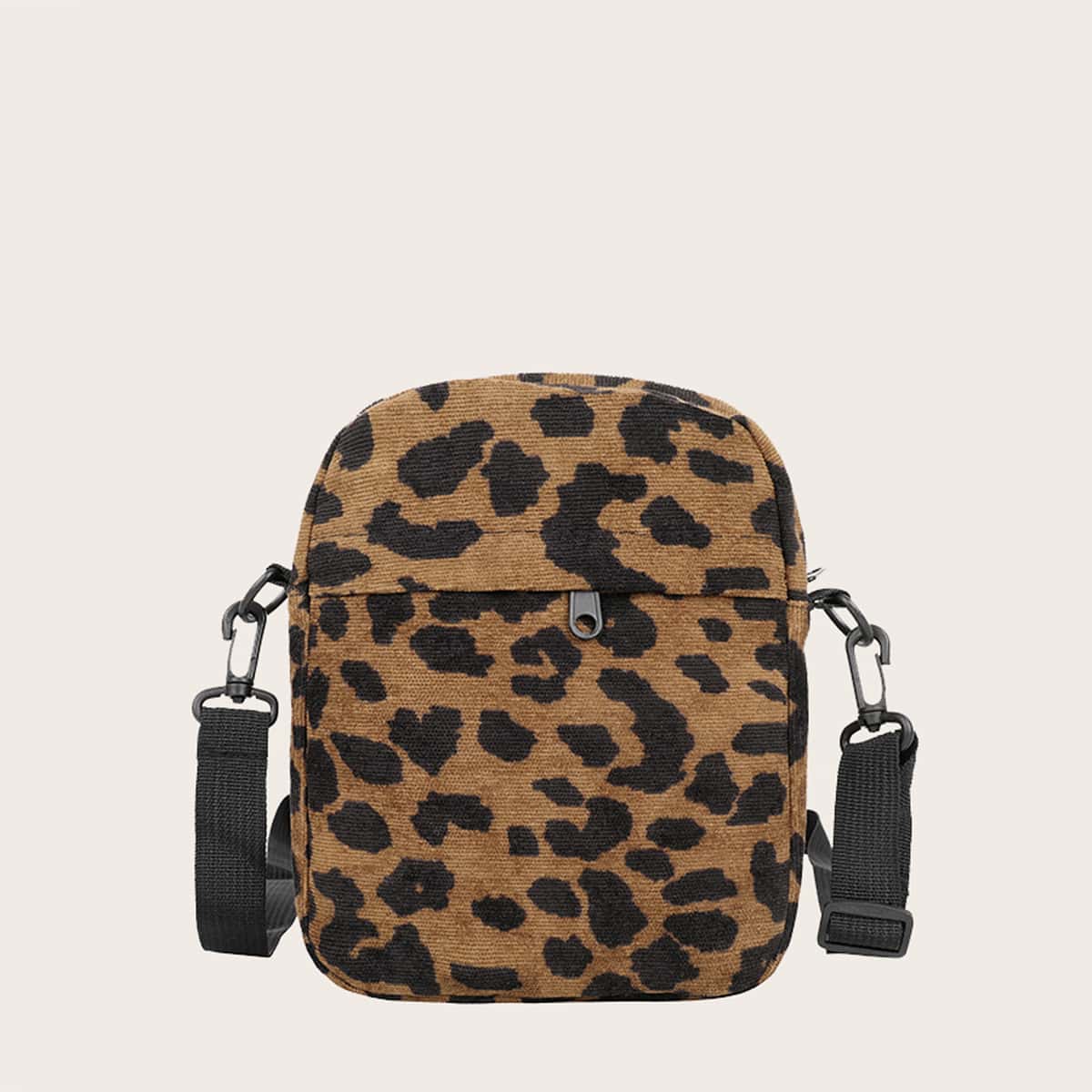 

Leopard Crossbody Bag, Brown