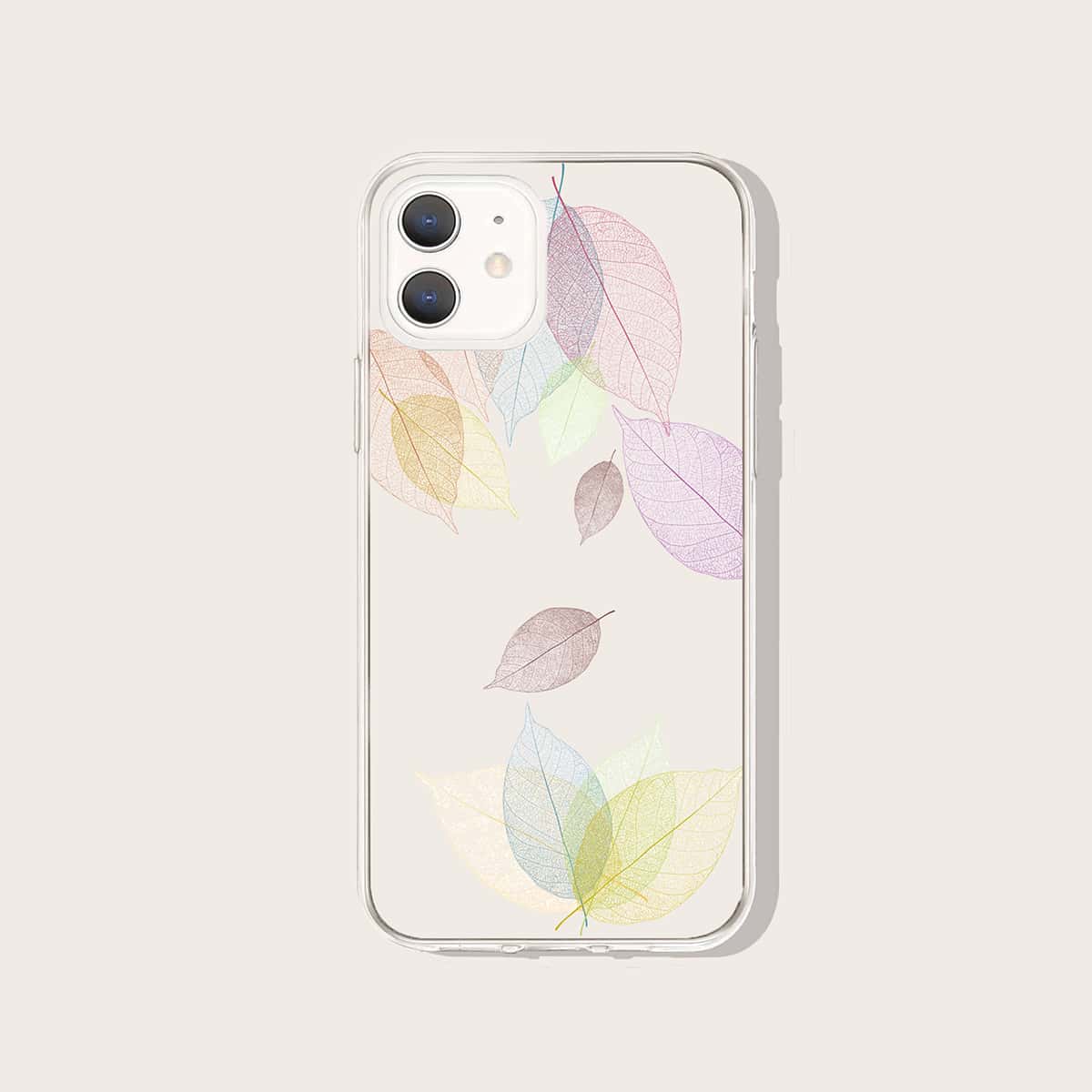 

Leaf Print Phone Case, Multicolor