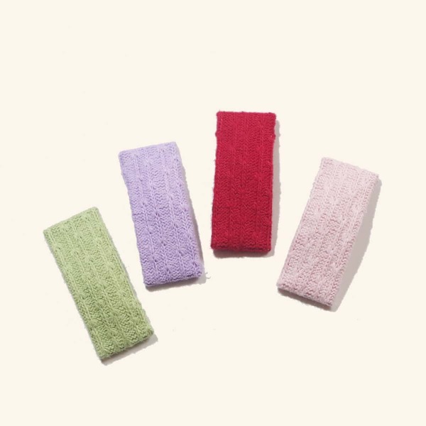 

4pcs Toddler Girls Solid Hair Clip, Multicolor