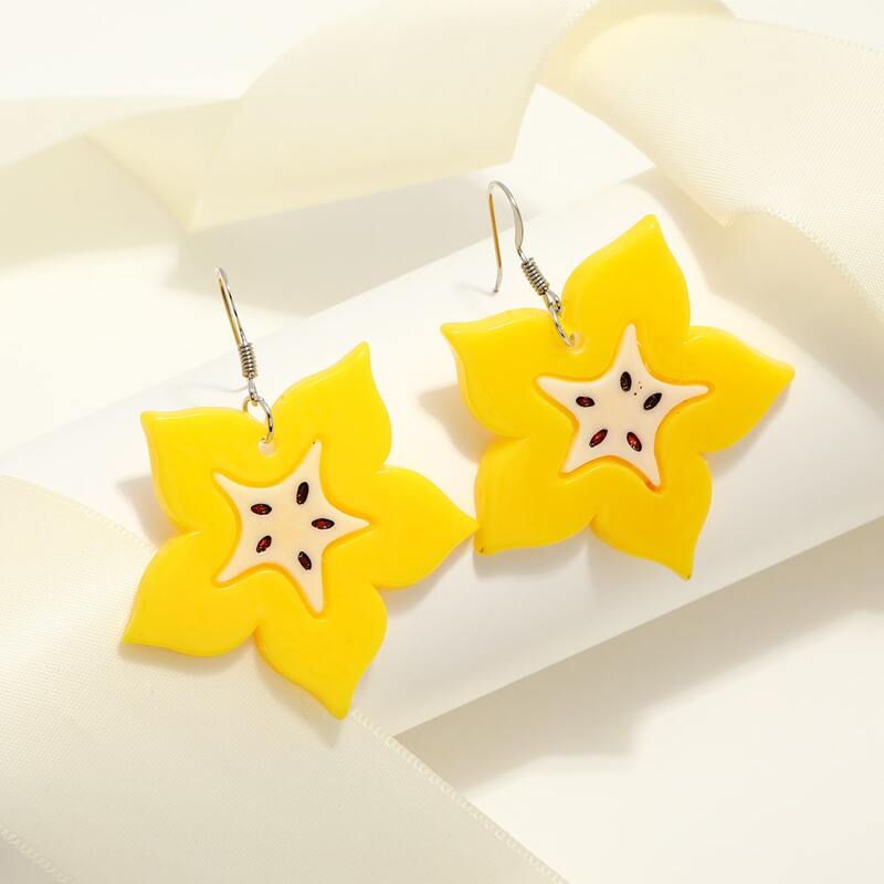

Fruit Drop Earrings, Yellow