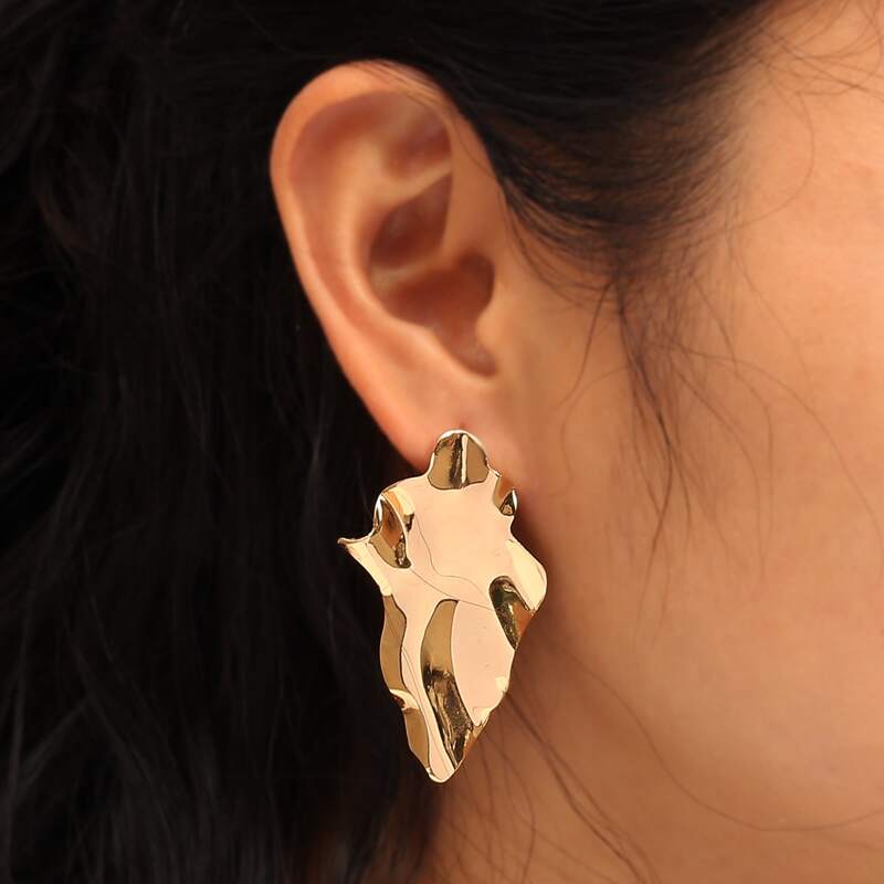 

Textured Stud Earrings, Gold