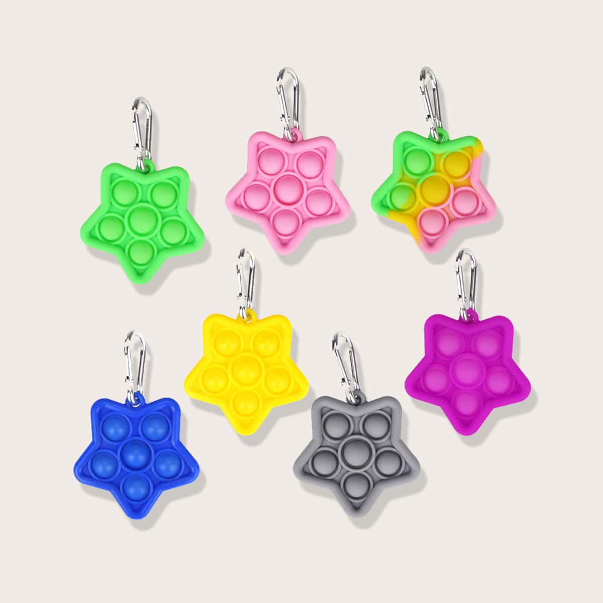

1pc Random Star Stress Relief Bubble Toy, Multicolor