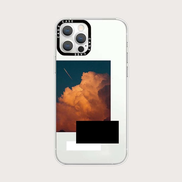

Cloud Pattern Clear Phone Case