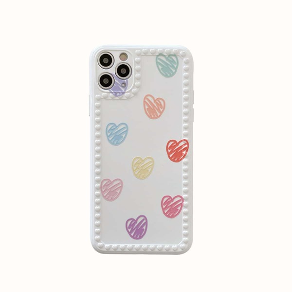 

Heart Pattern Phone Case, Multicolor