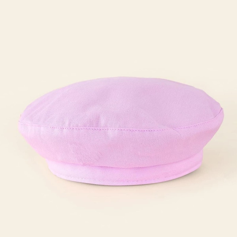 

Simple Solid Beret, Purple
