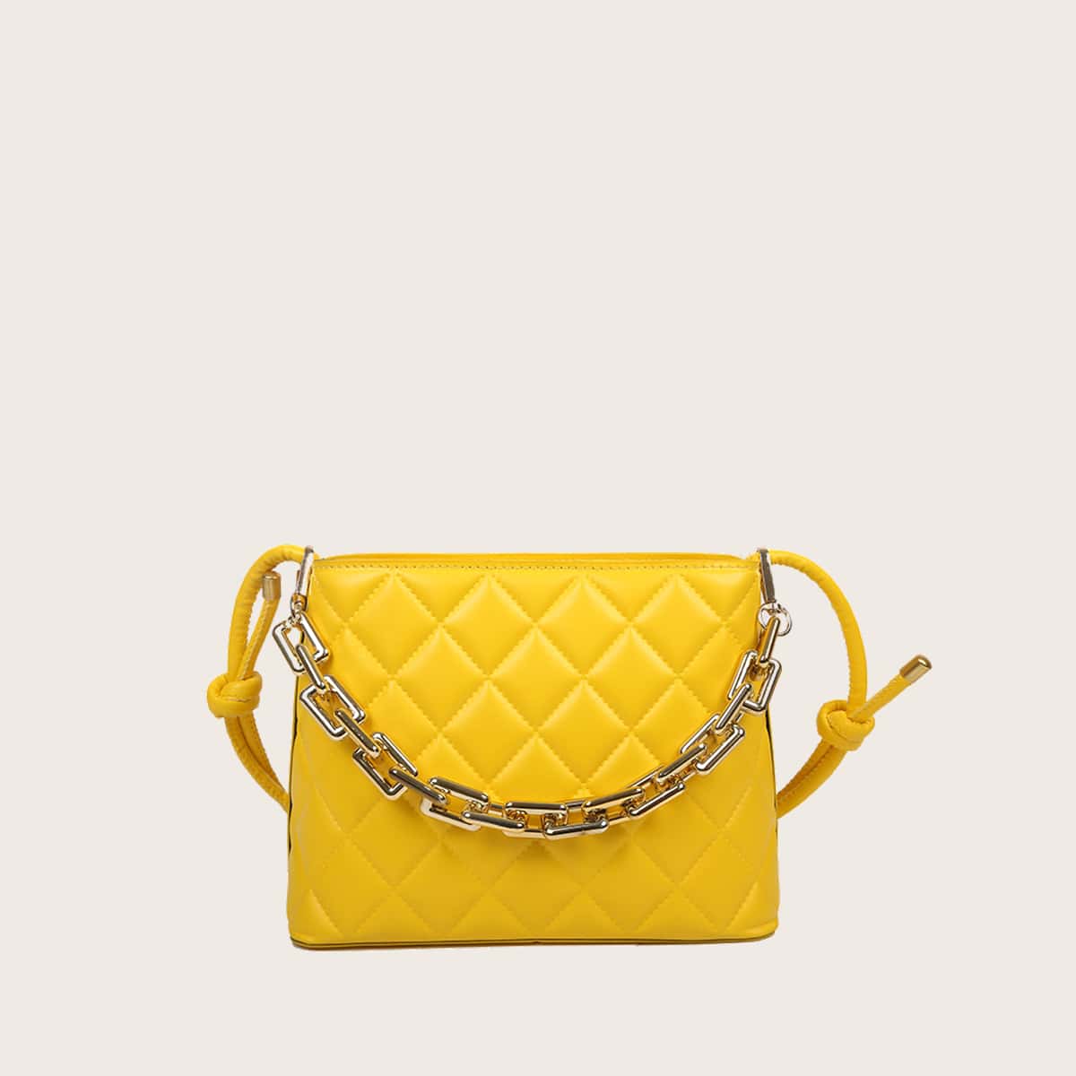 

Quilted Crossbody Bag, Yellow
