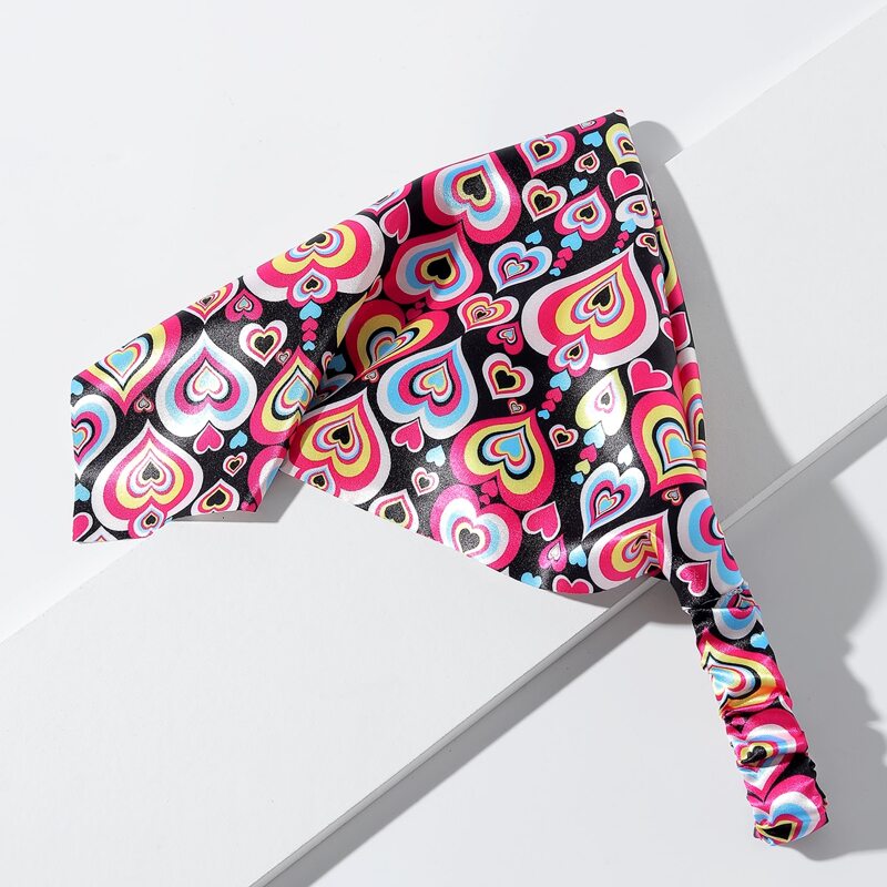 

Heart Print Hair Band, Multicolor