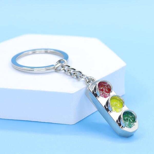 

Traffic Light Design Keychain, Multicolor