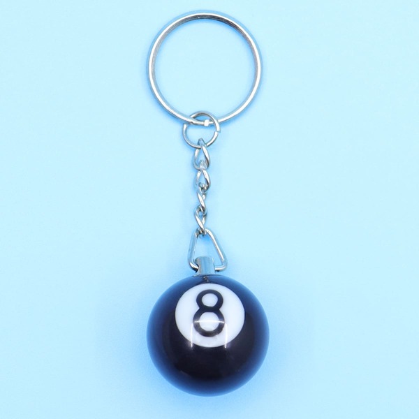 

Billiard Design Keychain, Multicolor