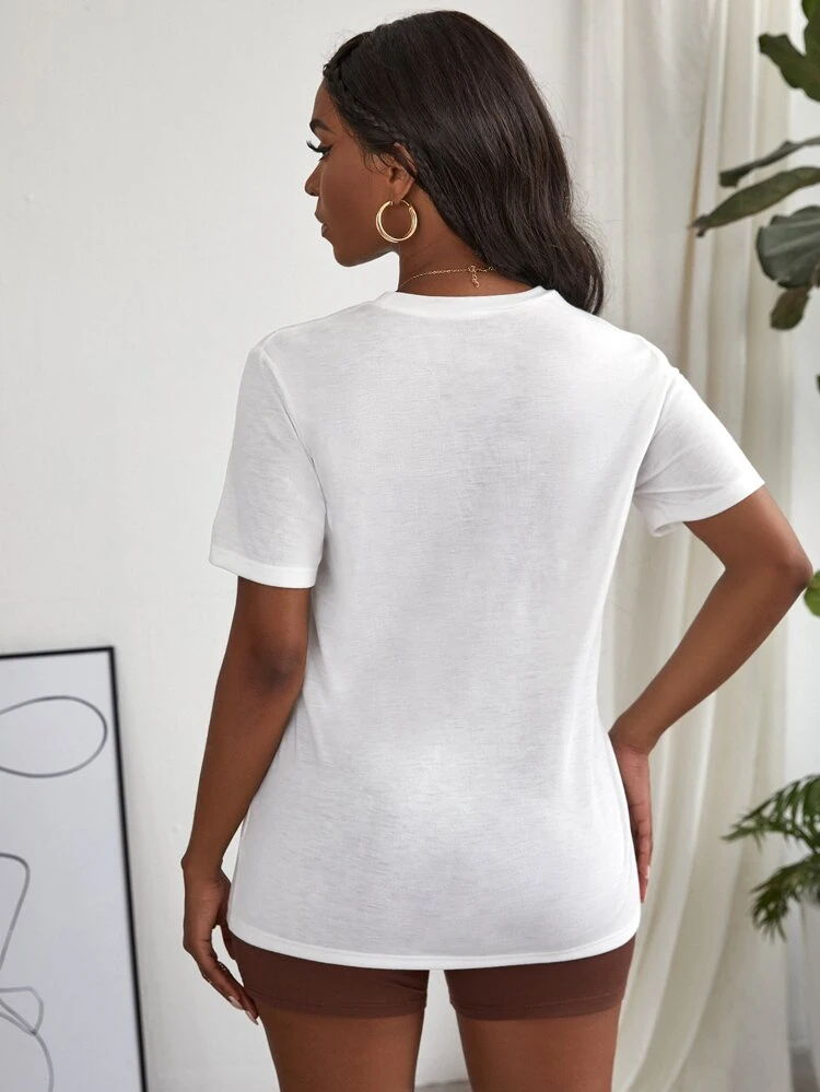 Letter & Graphic Print Tee