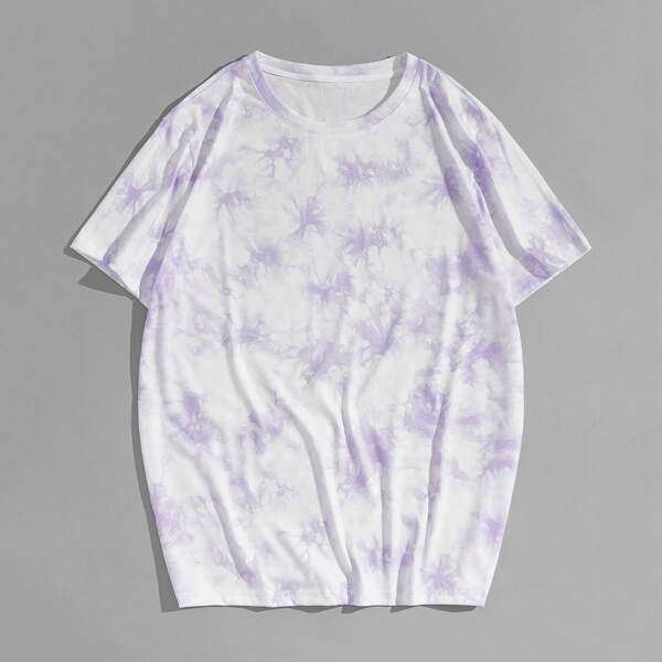 

Men Tie Dye Print Tee, Multicolor