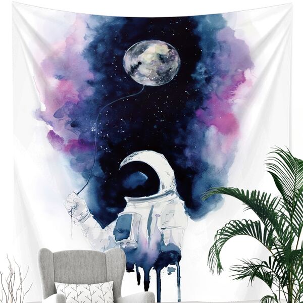 

Astronaut Print Tapestry, Multicolor