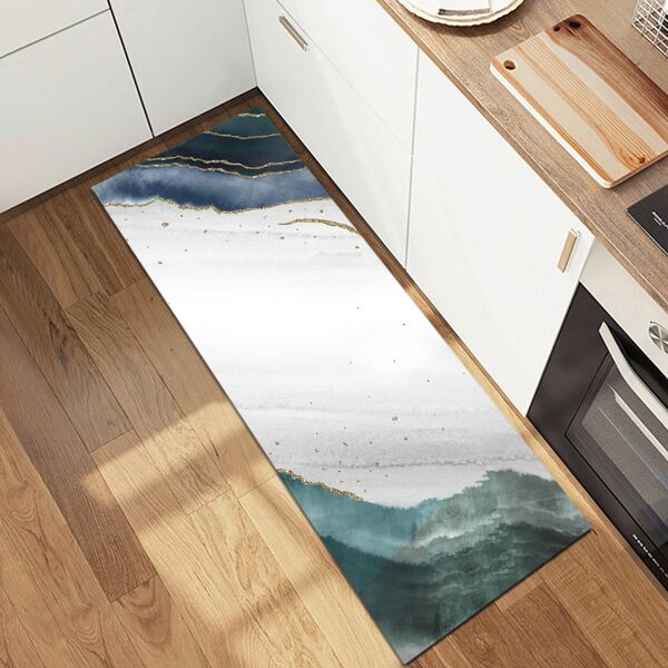 

Marble Pattern Floor Mat, Multicolor