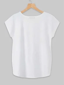 SHEIN VCAY Áo thun Thú vật Giải trí - Nhiều màu - Xem 2