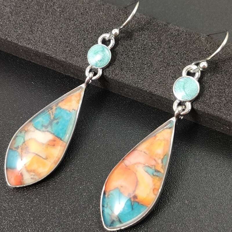 

Water Drop Earrings, Multicolor