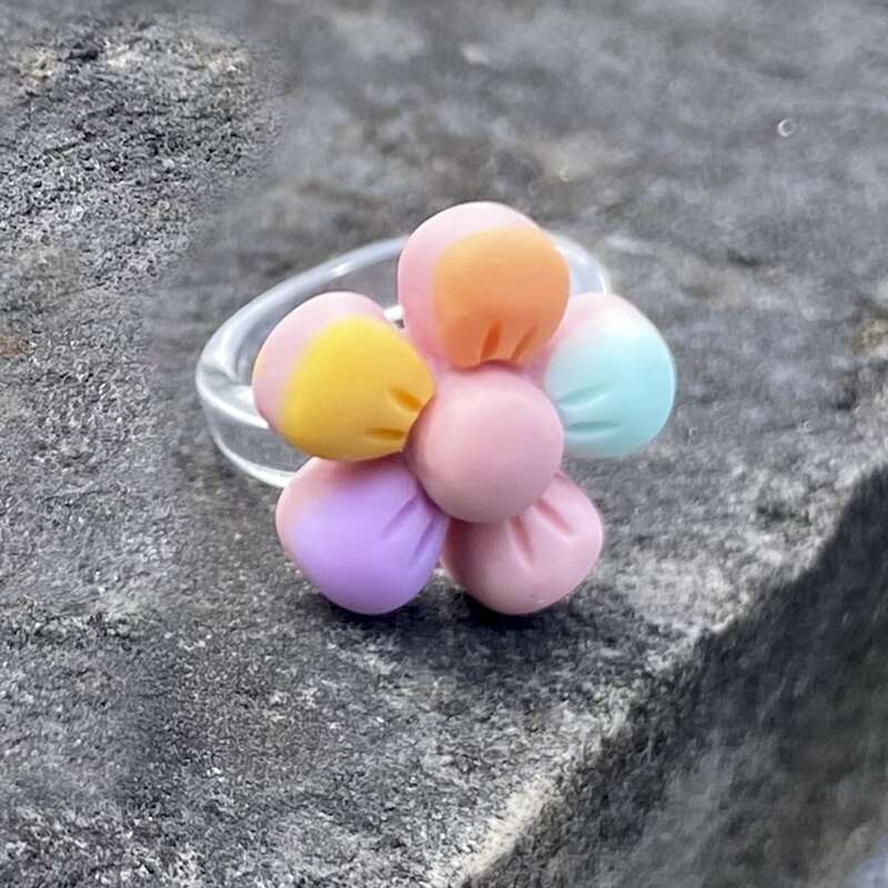 

Floral Decor Ring, Pink
