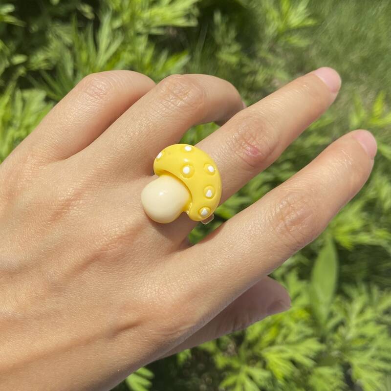 

Mushroom Decor Ring, Yellow