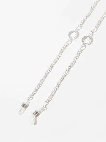 Dây chuyền che mặt Đồ trang trí Rhinestone - Bạc - Xem 2