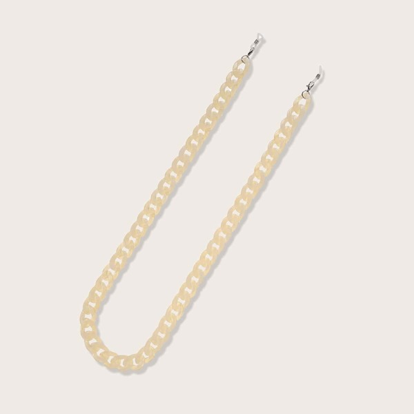 

Acrylic Face Mask Chain, Beige
