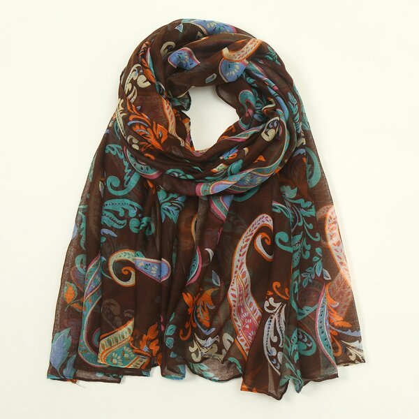 

Paisley Print Scarf, Multicolor