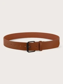 1 chiếc thắt lưng khóa All-Match dành cho nữ, thiết kế đa năng và tối giản - màu nâu - Xem 2
