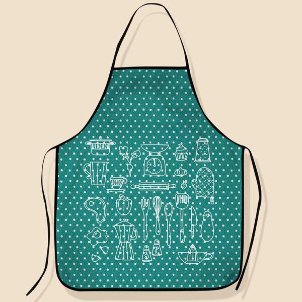 

Kitchenware Print Apron, Multicolor