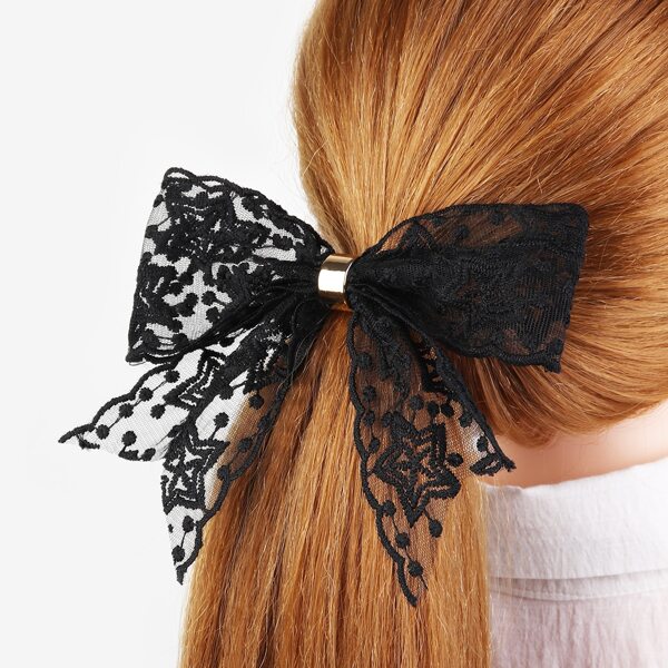 

Bow Decor Hair Tie, Black