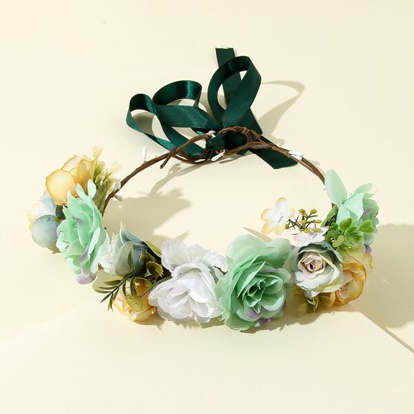 

Flower Decor Hair Band, Multicolor