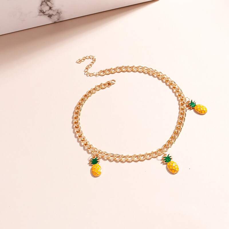 

Pineapple Chain Necklace, Gold
