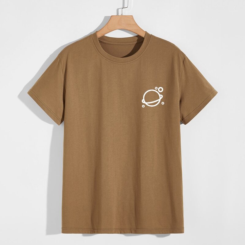 

Guys Planet Graphic Tee, Brown