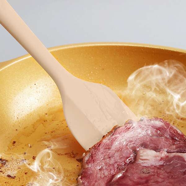 

1pc Silicone Baking Spatula, Pink