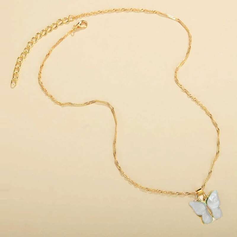 

Butterfly Pendant Necklace, Gold