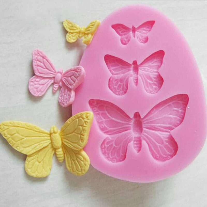 

1pc Butterfly Cake Mold, Pink