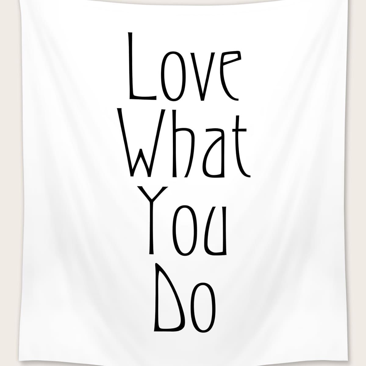 

Slogan Graphic Tapestry, Black and white