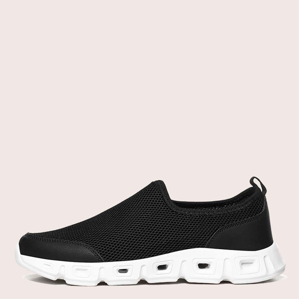 

Men Slip On Mesh Sneakers, Black